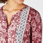 Camisa Petite com Estampa Mista Style &amp; Co Vermelha Tamanho PL