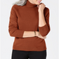 Blusa feminina Karen Scott manga comprida laranja tamanho pequeno pequeno