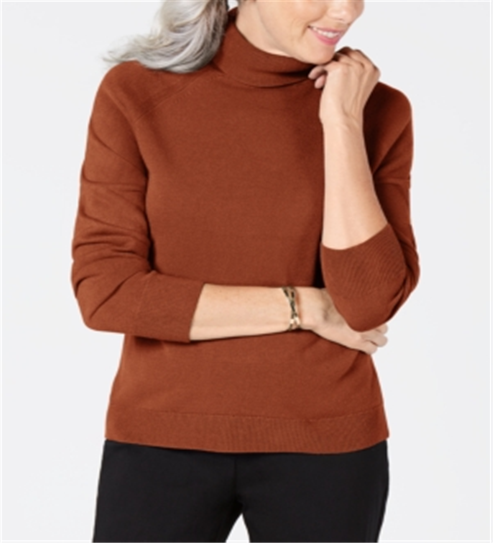 Blusa feminina Karen Scott manga comprida laranja tamanho pequeno pequeno