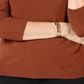 Blusa feminina Karen Scott manga comprida laranja tamanho pequeno pequeno