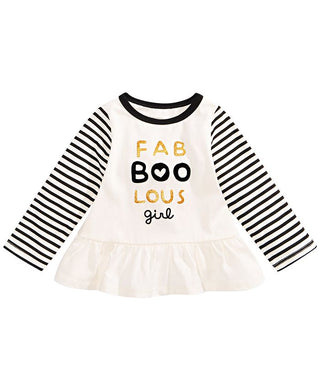 Camiseta infantil infantil First Impressions Cotton Fab Boo Lous, cor marfim, 0 a 3 meses
