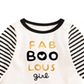 Camiseta infantil infantil First Impressions Cotton Fab Boo Lous, cor marfim, 0 a 3 meses