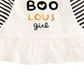 Camiseta infantil infantil First Impressions Cotton Fab Boo Lous, cor marfim, 0 a 3 meses