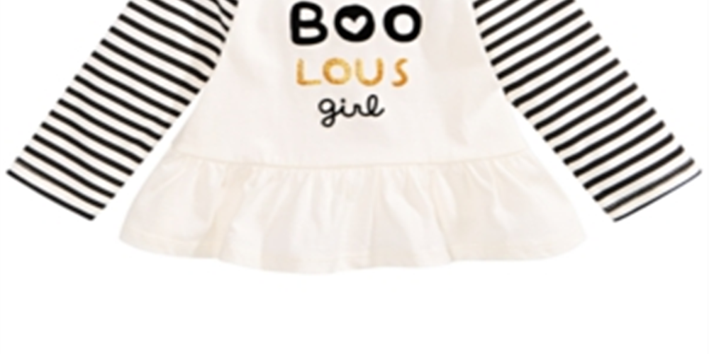 Camiseta infantil infantil First Impressions Cotton Fab Boo Lous, cor marfim, 0 a 3 meses