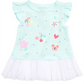 Túnica Peplum Floral para Bebê Menina First Impressions Azul Tamanho 24 Meses
