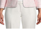 Blazer feminino Anne Klein de tweed com frente aberta e sem gola, rosa, tamanho 4