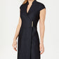 Vestido Calvin Klein Feminino Manga Curta Acima do Joelho Azul Tamanho 8