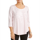 Camiseta estampada feminina JM Collection rosa tamanho 2XL