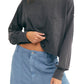 Blusa feminina Austin manga longa Free People, branca, tamanho P