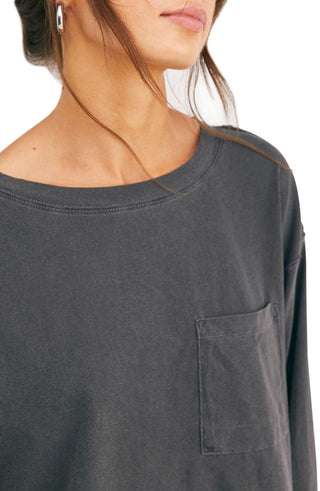 Blusa feminina Austin manga longa Free People, branca, tamanho P