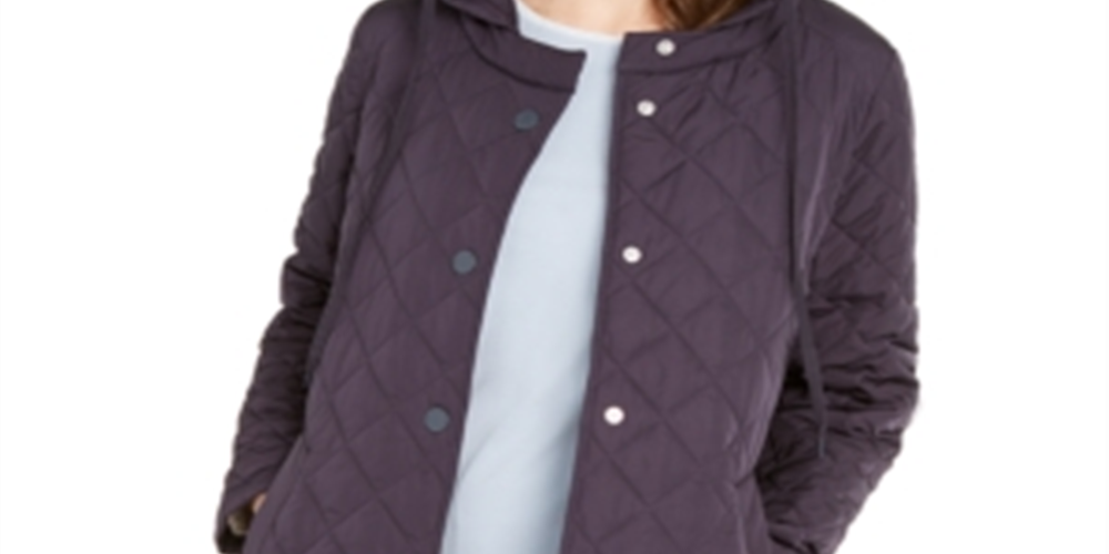 Casaco acolchoado feminino Weekend Max Mara Micena - Roxo, tamanho 8