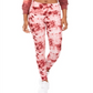 Leggings Tie Dyed Ultra Flirt Junior's Rosa Tamanho X-Grande