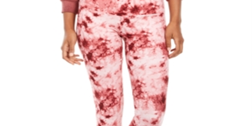 Leggings Tie Dyed Ultra Flirt Junior's Rosa Tamanho X-Grande