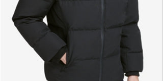 Jaqueta Parka Kenny Puffer Masculina Cole Haan Preta Tamanho Médio