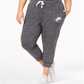 Calça Capri Nike Feminina Bolsos Heathered Active Wear Cinza Tamanho 3X