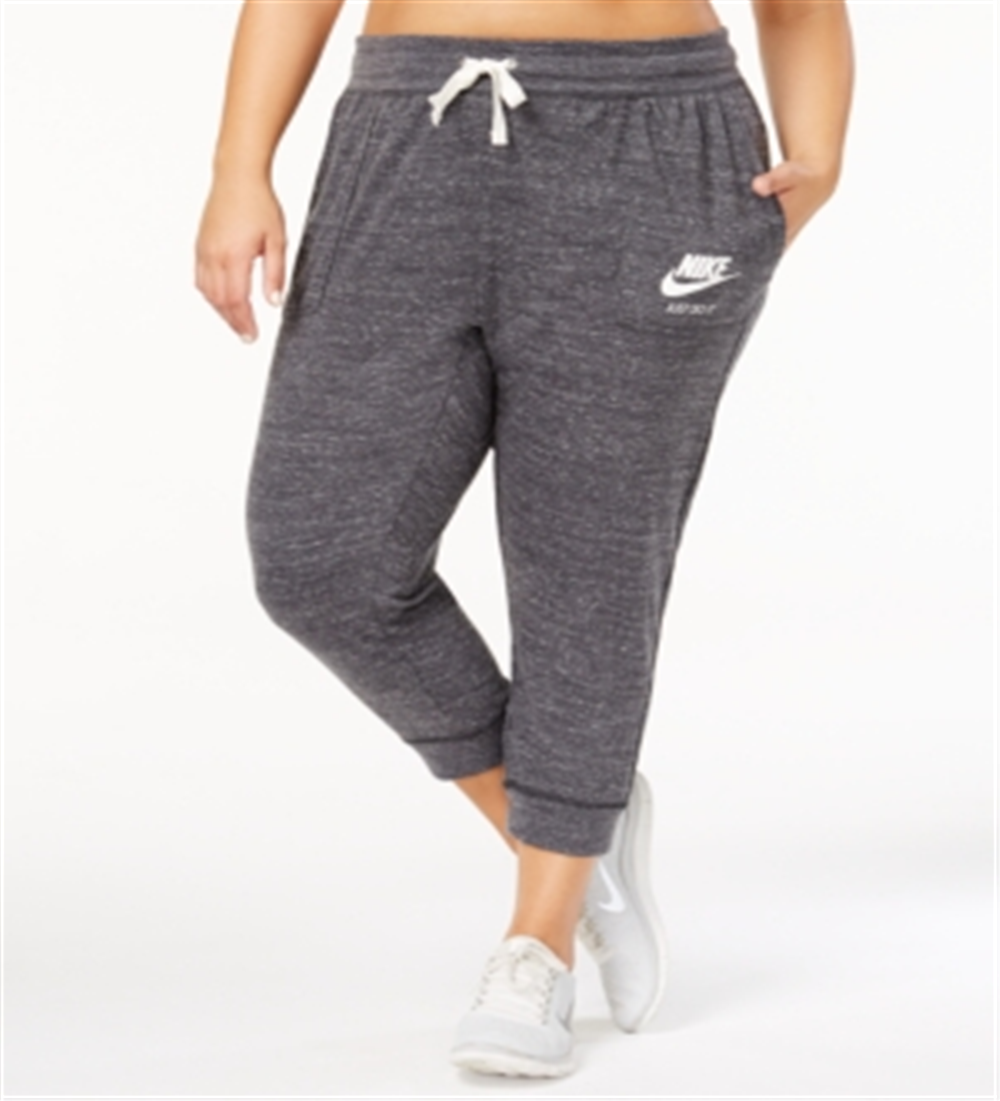 Calça Capri Nike Feminina Bolsos Heathered Active Wear Cinza Tamanho 3X