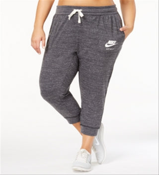 Calça Capri Nike Feminina Bolsos Heathered Active Wear Cinza Tamanho 3X