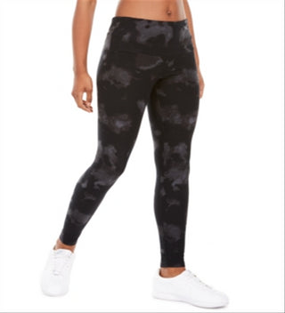 Leggings Tie Dyed Ultra Flirt Junior's Pretas Tamanho P