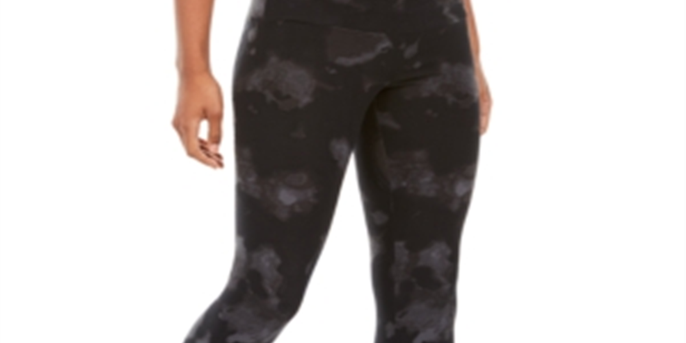 Leggings Tie Dyed Ultra Flirt Junior's Pretas Tamanho P