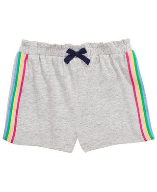 Shorts listrados laterais para bebê First Impressions, cinza, tamanho 18 meses
