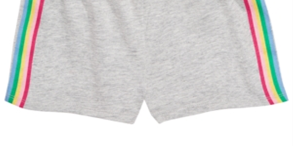 Shorts listrados laterais para bebê First Impressions, cinza, tamanho 18 meses