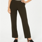 Calça feminina estilo &amp; co com controle de barriga, perna reta, verde, tamanho 12