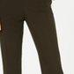 Calça feminina estilo &amp; co com controle de barriga, perna reta, verde, tamanho 12