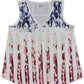 Regata feminina com estampa de bandeira da Style &amp; Co, branca, tamanho médio