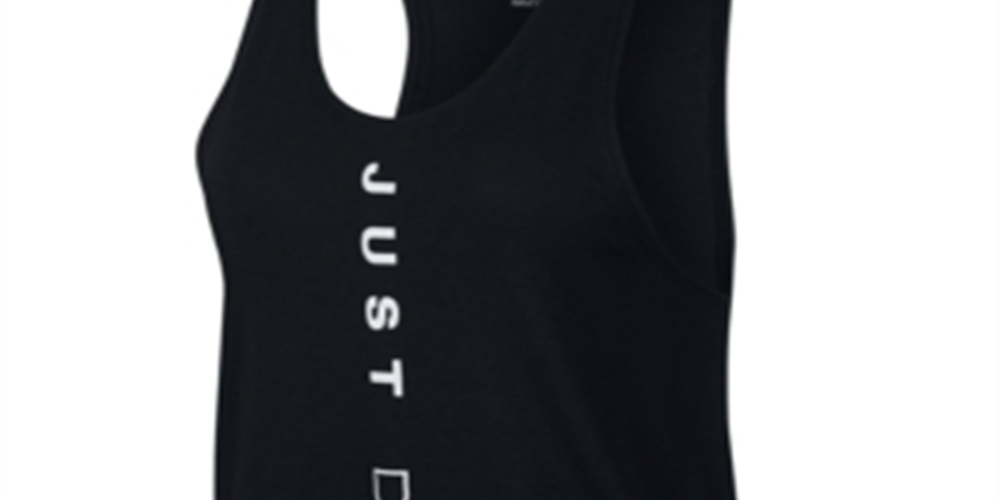 Camiseta regata Nike feminina para corrida e fitness, preta, tamanho GG