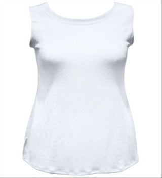 JM Collection Regata feminina texturizada com botões, branca, tamanho grande