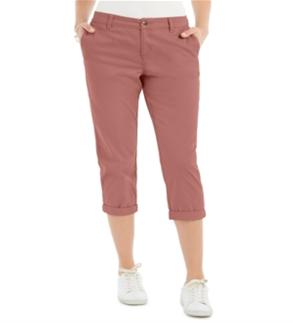 Calça Capri Chino Feminina Style &amp; Co Rosa Tamanho 10