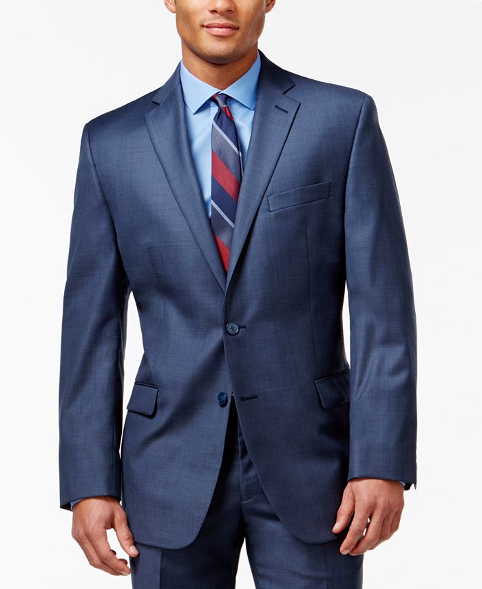 Calvin Klein Blazer Masculino Classic Fit Azul Tamanho 44XT