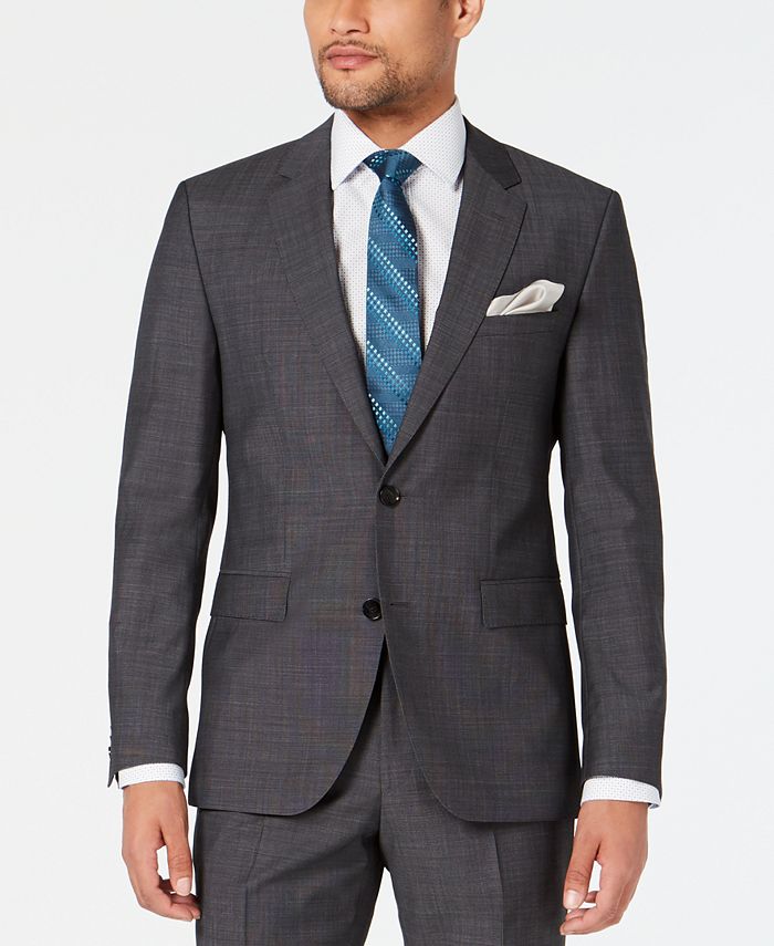 Jaqueta masculina Hugo Boss Modern Fit cinza tamanho 44L