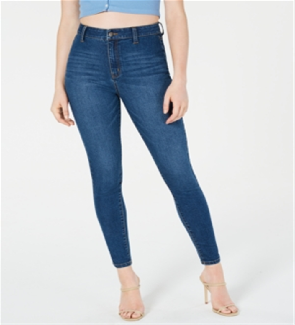 Calça jeans skinny de cintura alta Tinseltown Junior, tamanho 5, azul