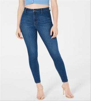 Calça jeans skinny de cintura alta Tinseltown Junior, tamanho 5, azul