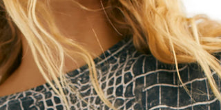 Camiseta Tricou Estampada Clarity Feminina Free People Cinza Tamanho Médio