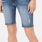 Bermuda jeans desgastada Sophie feminina Kut from the Kloth, azul, tamanho 12