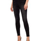 Calça jeans skinny Sanctuary Social Standard Denim cintura alta feminina, preta, tamanho 27