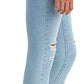 Calça jeans skinny Levi's 711 feminina, azul, tamanho 30