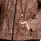 Jaqueta anoraque feminina com estampa animal Charter Club marrom tamanho 0X