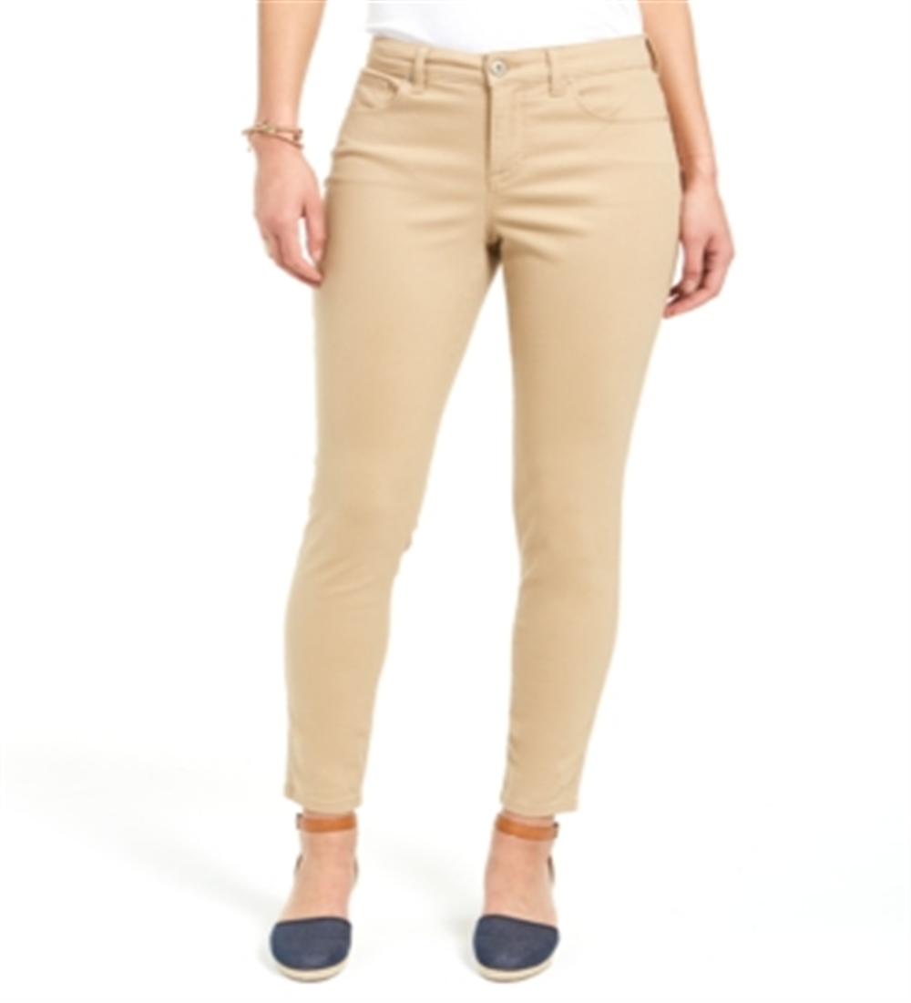 Jeans Curvy Fit Skinny Fashion Feminino Estilo &amp; Co Marrom Tamanho 12