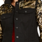 Jaqueta Inc Black &amp; Gold Sequins Preto Profundo Tamanho XL