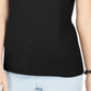 Karen Scott Top feminino com recorte triplo e argola, preto, tamanho pequeno