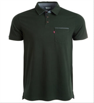 Levi's Men's Pocket Polo Shirt Green Size XXLRG S/S