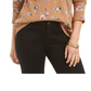 Camiseta térmica feminina de algodão estampado Style &amp; Co, preta, tamanho M