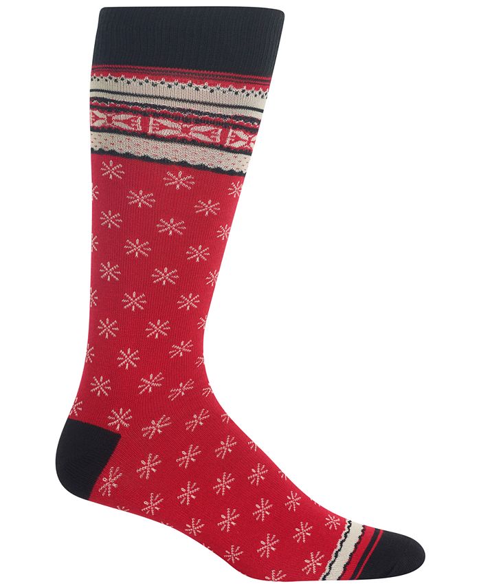Meias sociais estampadas femininas HOTSOX vermelhas tamanho 10-13