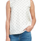Top reto feminino Theory, branco, tamanho médio