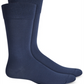 Meias Perry Ellis Masculinas Microluxe Flat Knit Meias Azul Marinho Tamanho 7-12
