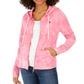 Tommy Hilfiger Moletom com capuz masculino de algodão tingido rosa tamanho M