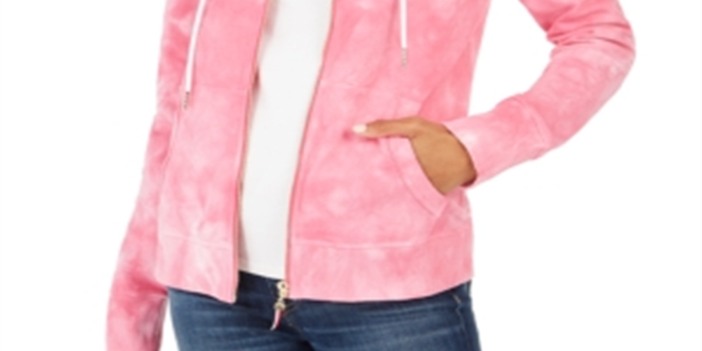 Moletom com capuz feminino Tommy Hilfiger rosa tamanho pequeno
